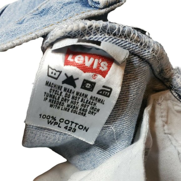 Mens Levis 501 Button Fly Jeans Size 36X34 Red Label Medium Stonewash - Picture 5 of 9